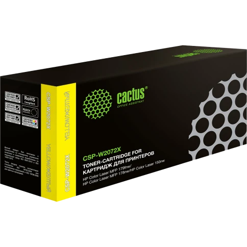 Картридж лазерный Cactus CSP-W2072X 117X желтый (1300стр.) для HP C фото 1