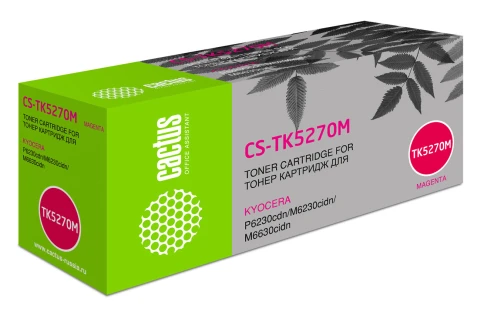 Картридж лазерный Cactus CS-TK5270M TK-5270M пурпурный (6000стр.) д фото 2