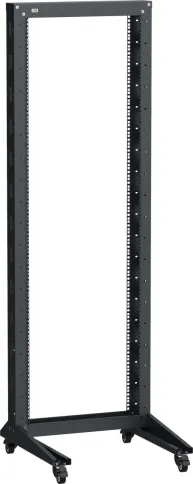 ITK LINEA F Стойка 1-рамная на рол. 33U 600х600мм черная фото 1