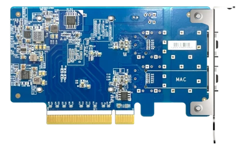 Сетевая карта/ QNAP QXG-25G2SF-CX6 Dual Port 25 GbE SFP28 PCIe Gen4 x8 фото 3