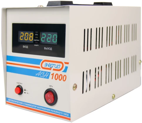 Стабилизатор  АСН- 1000  ЭНЕРГИЯ с цифр. дисплеем/ Stabilizer ASN-1000 фото 3
