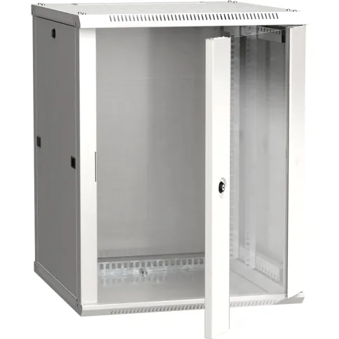 ITK Шкаф LINEA W 15U 600x600 мм дверь стекло, RAL7035 фото 1