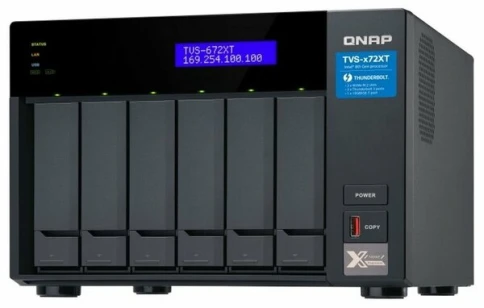 Сетевой RAID-накопитель QNAP QN-TVS-672XT-i3-8G фото 1