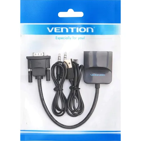 Мультимедиа конвертер Vention VGA M/HDMI F/mini Jack 3.5 mm F/micro US фото 6