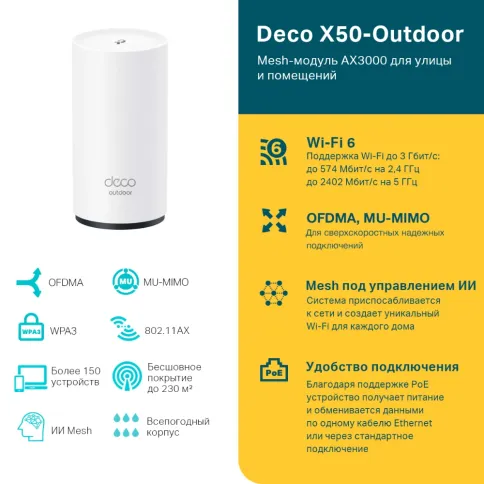 TP-Link Deco X50-Outdoor(1-pack) фото 4