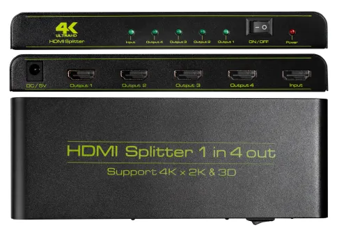 Greenconnect HDMI (f) to 4 x HDMI (f) фото 6