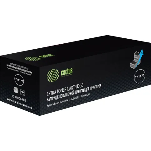 -/ Картридж лазерный Cactus CS-TK1170-MPS TK-1170 черный (12000стр.) для Kyocera Ecosys M2040dn/ M2540dn/M2640idw фото 2