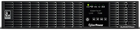 ИБП CyberPower OL2000ERTXL2U, Rackmount, Online, 2000VA/1800W, 8 IEC-320 С13, 1 IEC C19 розеток, USB&Serial, RJ11/RJ45, SNMPslot, LCD дисплей, Black, 0.5х0.8х0.2м., 38кг./ UPS Online CyberPower OL2000ERTXL2U 2000VA/1800W USB/RS-232/Dry/EPO/SNMPslot/RJ фото 1