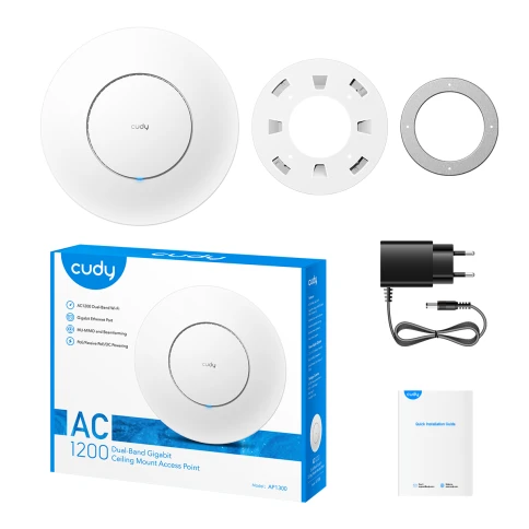 Точка доступа/ AC1200 Dual Band Gigabit Ceiling Mount Access Point,... фото 5
