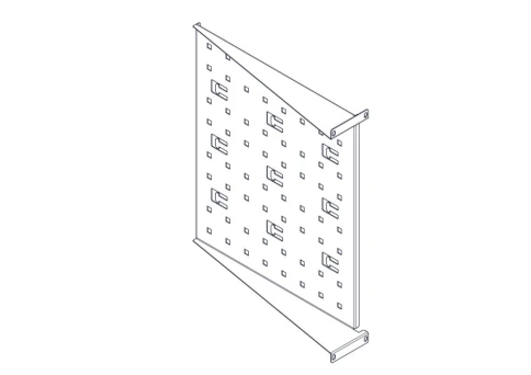 Фиксированная полка Systeme Electric, серия Uniprom, 2U, 450мм, до 15к фото 13
