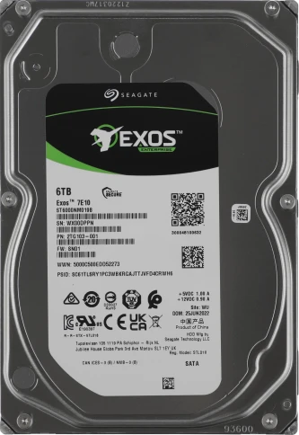 Жесткий диск Seagate SATA-III 6TB ST6000NM019B Server Exos 7E10 4KN... фото 1