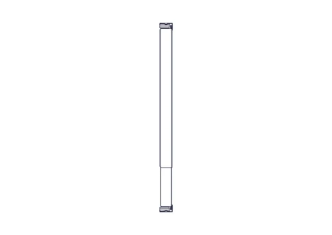 Longitudinal cable channel for cabinets of the Uniprom series, 1U, bla фото 14