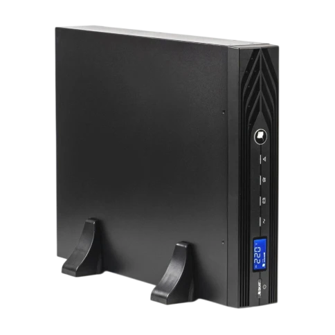 8756 Источник бесперебойного питания SKAT-UPS 3000-RACK-ON-6x9, 3000ВА, 2700 Вт, online, 2U, АКБ 12В/9Ач х 6 шт, RS 232, USB, EPO, 2хSchuko, 1хС19, ШхГхВ440х605х88, масса 30.4кг фото 2