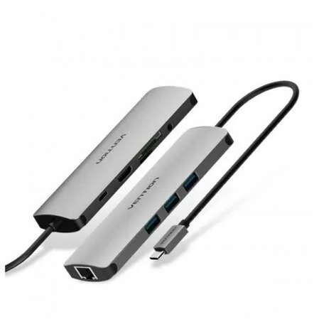 Мультифункциональный хаб Vention USB Type C 9 в 1 (TPYBB) фото 1