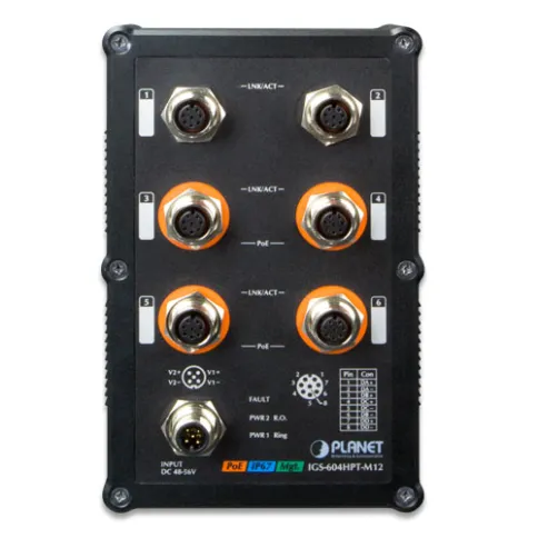 Коммутатор PLANET IGS-604HPT-M12 фото 2