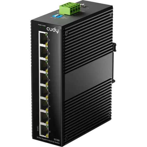Промышленный коммутатор/ 8-Port Aluminum Industrial Switch, 1000Mbps 8 фото 1