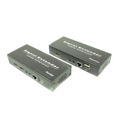 Комплект/ TLN-HiKM2+RLN-HiKM2 Комплект для передачи HDMI, 2хUSB(клавиатура+мышь) и ИК управления по сети Ethernet. Расстояние передачи "точка-точка" до 190м. Стандарт видеосжатия H.264(AVC). Разрешение до 1920x1080(60Гц), 36бит. Поддержка HDMI 1 фото 1
