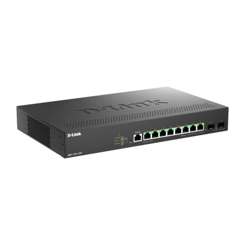 Коммутатор/ Управляемый L2 PoE-коммутатор, 8x2.5GBase-T PoE, 2x10GBase-X SFP+, PoE-бюджет 240... фото 2