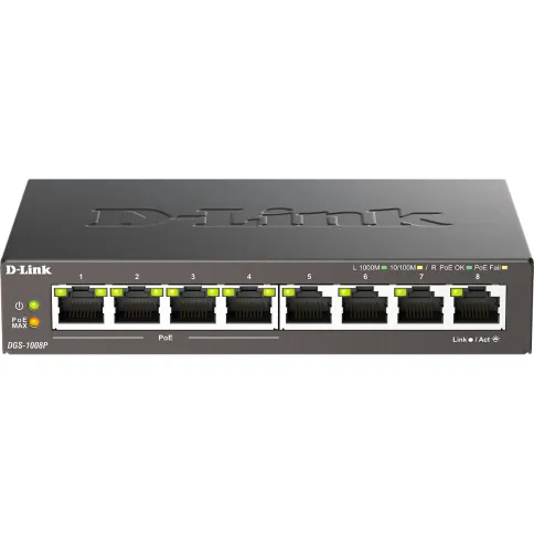 D-Link DGS-1008P/F1A фото 1
