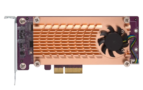 Плата расширения/ QNAP QM2-2S-220A Dual M.2 22110/2280 SATA SSD expans фото 3