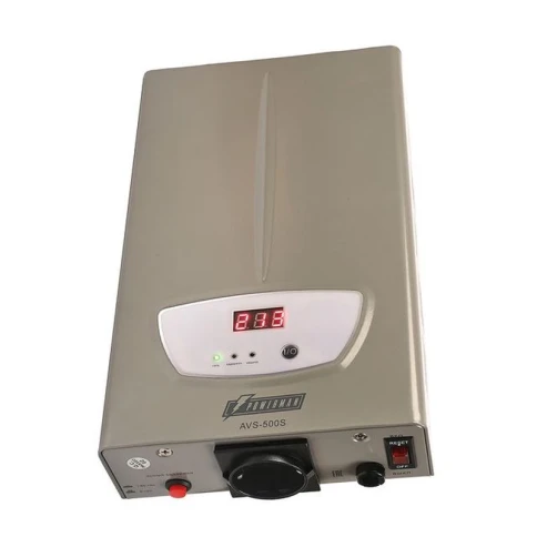 Стабилизатор напряжения/ POWERMAN AVS 500S stabilizer, silver, step re фото 4