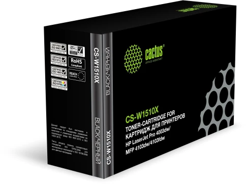 Картридж лазерный Cactus CS-W1510X W1510X черный (9700стр.) для HP фото 1