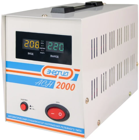 Стабилизатор  АСН- 2000  ЭНЕРГИЯ с цифр. дисплеем/ Stabilizer ASN-2000 фото 4