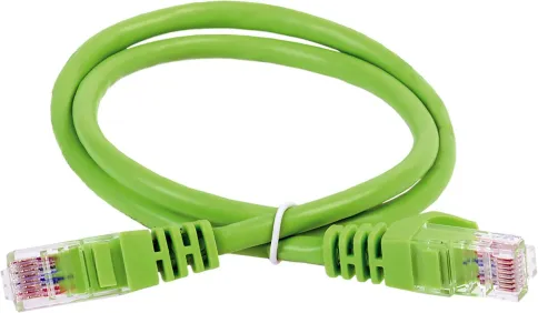 ITK RJ45(m) - RJ45(m) Cat. 5e U/UTP LSZH 0.5м зелёный фото 1