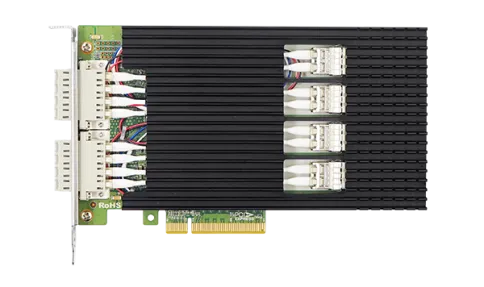 Сетевая карта/ PCIe x8 Multimode Quad-port 10G SR Dual-way Bypass Ethe фото 1