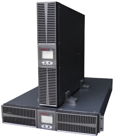 Онлайн ИБП ДКС серии Small Rackmount, 2000 ВА/1800 Вт, 1/1, 8xIEC C13, EPO, USB, RS-232, RJ45, Rack 2U, без АКБ, 9Ач фото 2