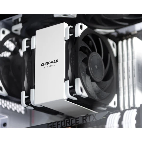 Кулер для корпуса/ Case Cooler Noctua NF-A12x25 PWM chromax.black.swap (120x120x25mm,... фото 5