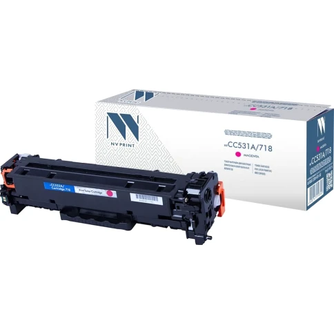 Тонер-картридж NVP NV-CC533A/NV-718 Magenta универсальные для HP/Ca фото 2