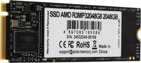 Твердотельный накопитель AMD PCIe 3.0 x4 2TB R3MP32048G8 Radeon M.2... фото 4