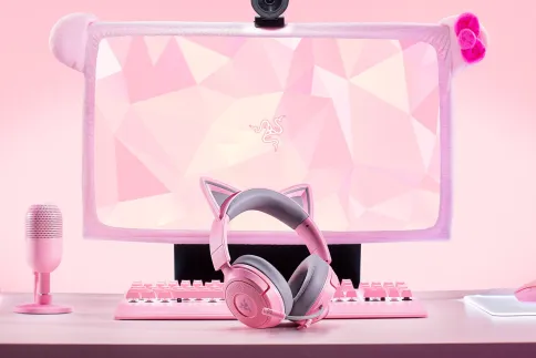 Razer Kraken Kitty V3 X - Quartz Headset фото 6