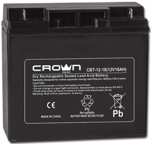 Аккумулятор Crown CBT-12-18 фото 1