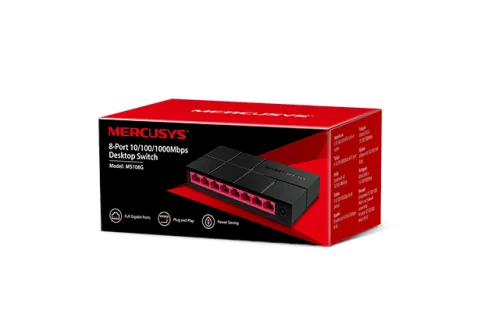 Коммутатор/ Unmanaged Gigabit switch  8 ports LAN RJ-45 10/100/1000 Mb фото 3
