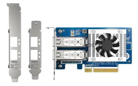Сетевая карта/ QNAP QXG-25G2SF-CX6 Dual Port 25 GbE SFP28 PCIe Gen4 x8 фото 5