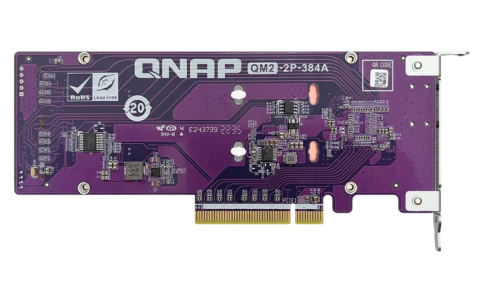 Плата расширения/ QNAP QM2-2P-384A 2 x M.2 22110 or 2280 PCIe (Gen3 x8 фото 6