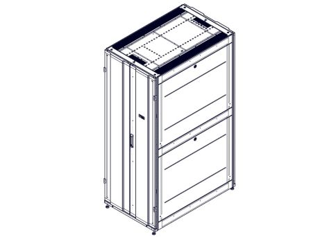 Systeme Electric mounting cabinet, Uniprom series, 42U-750/1200, 4pcs фото 2