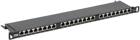 ITK 0,5U патч-панель к. 6 STP 24 порта экранированная Dual IDC высокой фото 1