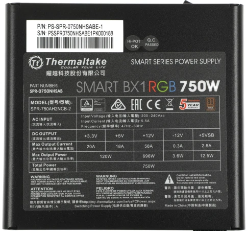 Thermaltake PS-SPR-0750NHSABE-1 фото 15