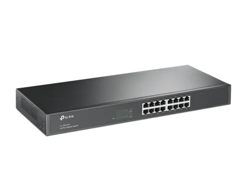 Коммутатор/ 16-port Gigabit Switch, 16 10/100/1000M RJ45 ports, 1U 19- фото 2