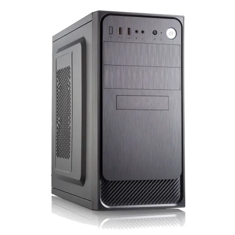 Корпус с блоком питания 450Вт./ Case Forza mATX, 450W, 2xUSB3.0, Black, w/o FAN, 12 cm fan PSU, power cord фото 1