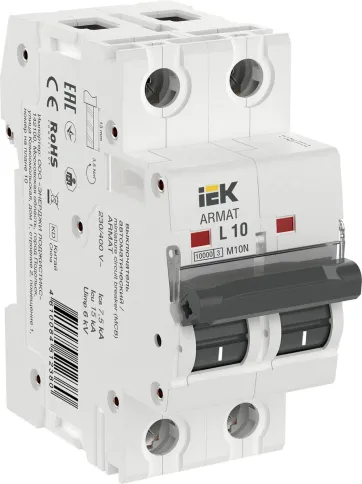 ARMAT Авт. выкл. M10N 2P L 10А IEK фото 1
