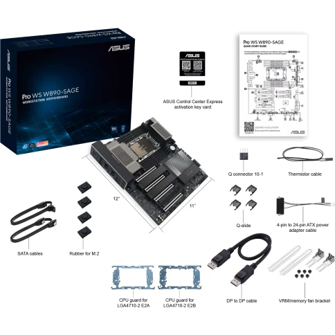 Материнская плата/ ASUS PRO WS W890-SAGE фото 3