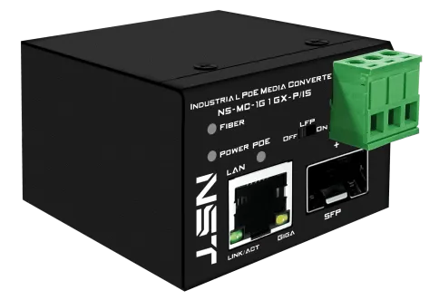 Промышленный компактный Ultra PoE медиаконвертер Gigabit Ethernet/ Про фото 4
