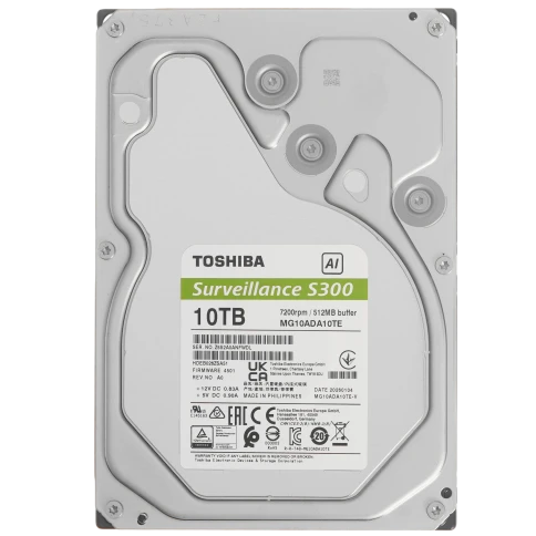Жесткий диск/ HDD Toshiba SATA3 10Tb S300 AI Surveillance (CMR)... фото 1