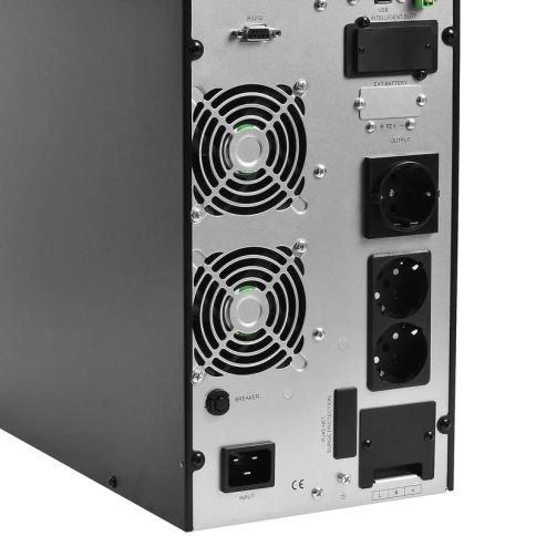 ИБП POWERMAN Online 3000 plus, LCD, двойного преобразования, 3000ВА, 2700Вт, 2 евророзетки с резервным питанием, USB, RS232, слот SNMP, разъем EPO, внешний блок батарей (в комплект не входит),  191 х 460 х 337 мм., 11 кг./ UPS POWERMAN Online 3000 plus, L фото 6