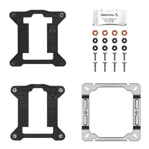 Кулер Deepcool AG400 Soc-AM5/AM4/1200/1700/1851 серебристый/черный 4-pin 18-31.6dB Al+Cu 220W 614gr... фото 17