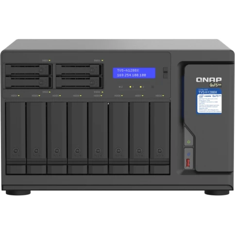 Сетевое хранилище без дисков/ ENTERPRISE QNAP TVS-h1288X-W1250-16G NAS фото 1